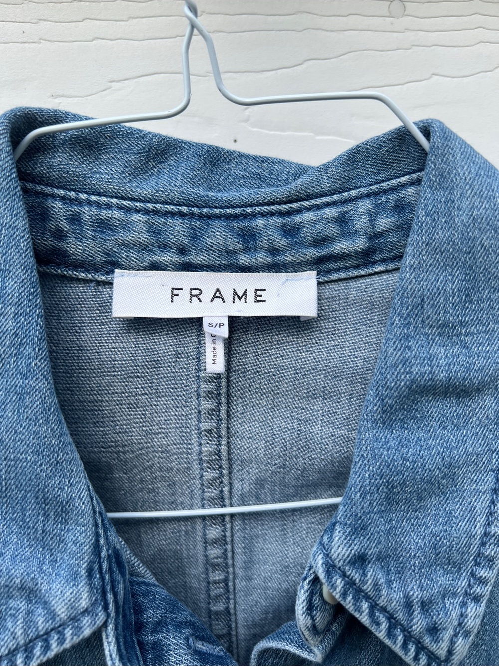 FRAME Seam Detail Denim Dress - Picture 4 of 6